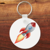 Porte-clés Navire spatial de fusée à dessin (Recto)