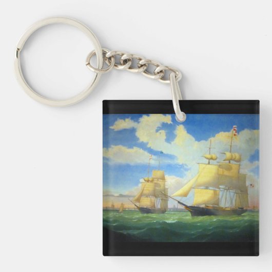 Porte-clés Navires clipper Fitz Henry Lane 1853 (Devant)