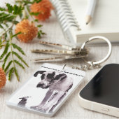 Porte-clés N'ayez jamais peur pour dire ce que vous sentez (Devant droit)