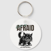 Porte-clés N'ayez pas peur | Fierce Kitten | Esprit audacieux (Recto)
