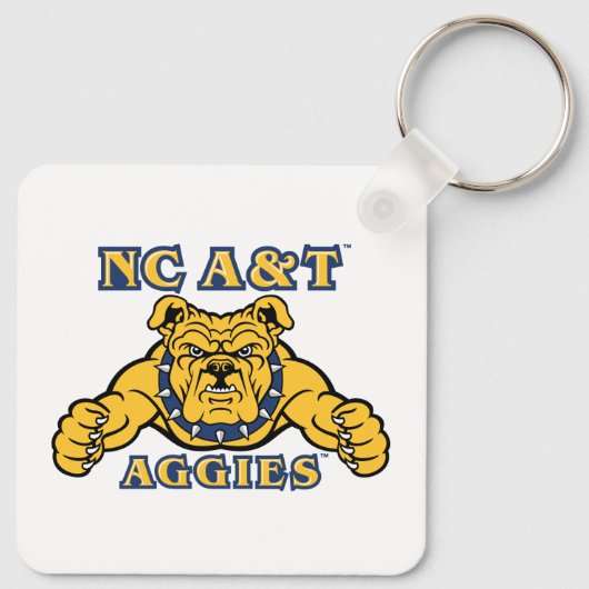 Porte-clés NC A&T Agences | Aggie Bulldog (Dos)