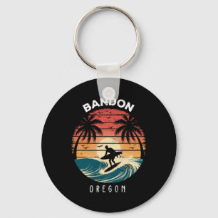 Porte-clés Ndon Oregon Planche de Surf Vagues Plage