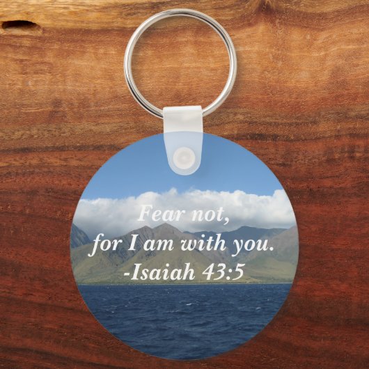 Porte-clés Ne Craignez Pas Car Je Suis Avec Vous Bible Verse  (Recto)