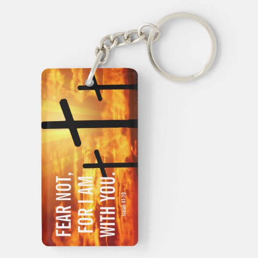 PORTE-CLÉS NE CRAINS PAS POUR MOI D'ÊTRE AVEC VOUS (Dos)