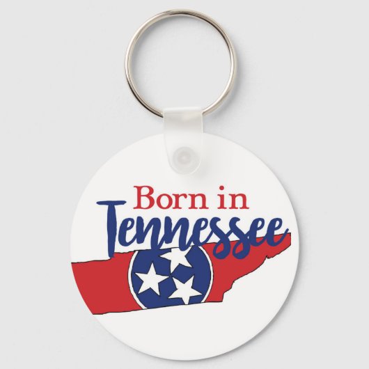 Porte-clés Né dans Tennessee State Symbols Volunteer State (Recto)