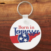 Porte-clés Né dans Tennessee State Symbols Volunteer State (Recto)