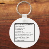 Porte-clés Ne demandez pas de doctorat (Recto)