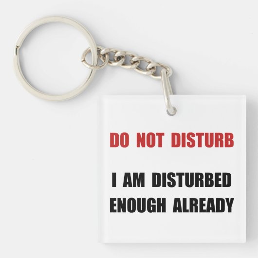 Porte-clés Ne dérangez pas (Devant)