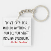 Porte-clés Ne dites pas quiconque… (Dos)