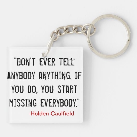 Porte-clés Ne dites pas quiconque… (Dos)