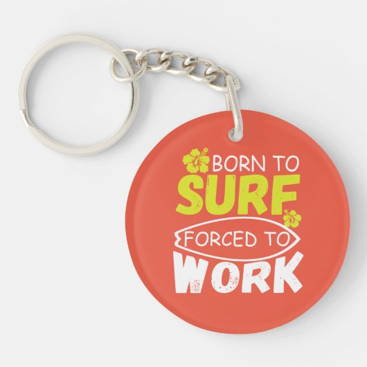 Porte-clés né d'un surf contraint au travail (Devant)