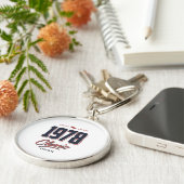 Porte-clés Né en 1978 Anniversaire (Côté)