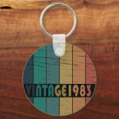 Porte-clés Né en 1983 anniversaire vintage (Recto)