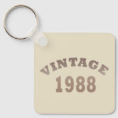 Porte-clés né en 1988 anniversaire vintage (Recto)