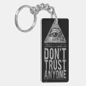 Porte-clés Ne faites pas confiance à n'importe qui (Devant gauche)