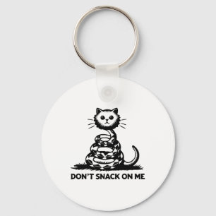 Porte-clés Ne grignote pas sur moi drôle Chat 6
