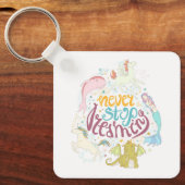 Porte-clés Ne jamais cesser de rêver (Recto)