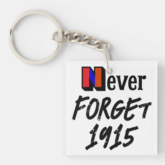 Porte-clés Ne jamais oublier 1915 (Devant)
