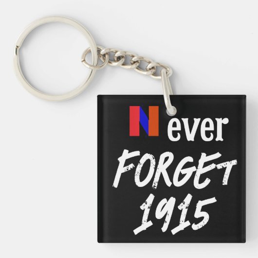 Porte-clés Ne jamais oublier 1915 (Devant)