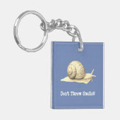 Porte-clés Ne jetez pas les escargots (Devant gauche)