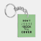 Porte-clés "Ne juge pas un livre par sa couverture" Sage (Devant gauche)