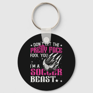 Porte-clés Ne laissez pas le joli visage vous tromper femmes