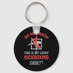 Porte-clés Ne lavez pas Ceci est mon maillot de kickboxing ch