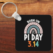 Porte-clés Né le jour de Pi Anniversaire Math Drôle (Recto)
