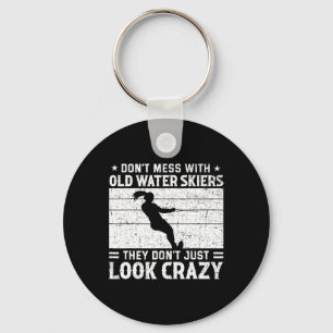 Porte-clés Ne manquez pas avec Crazy Water Skier Waterski Wat
