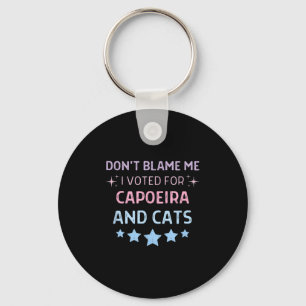 Porte-clés Ne Me Blâmez Pas J'ai Voté Pour Caeira Et Les Chat