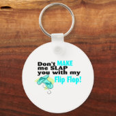 Porte-clés Ne me fais pas te gifler avec mon tonneau (Recto)