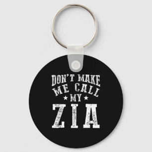 Porte-clés Ne me faites pas appeler ma tante Zia Drôle Neveu