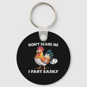 Porte-clés Ne me faites pas peur, je péte facilement, humour