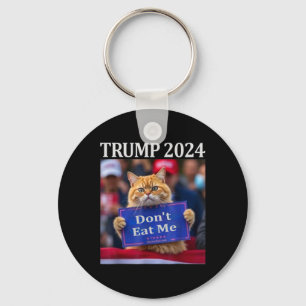 Porte-clés Ne me mangez pas de chats pour Trump 2024