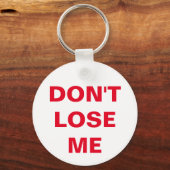 Porte-clés ne me perdez pas (Recto)