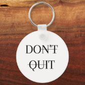 Porte-clés Ne pas arrêter/faire (Recto)