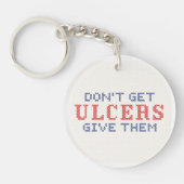 Porte-clés Ne pas avoir d'Ulcères (Devant)