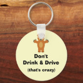 Porte-clés Ne pas boire et conduire (Recto)