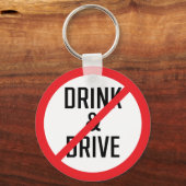 Porte-clés Ne Pas Boire Et Lancer Le Panneau | Porte - clé mé (Recto)