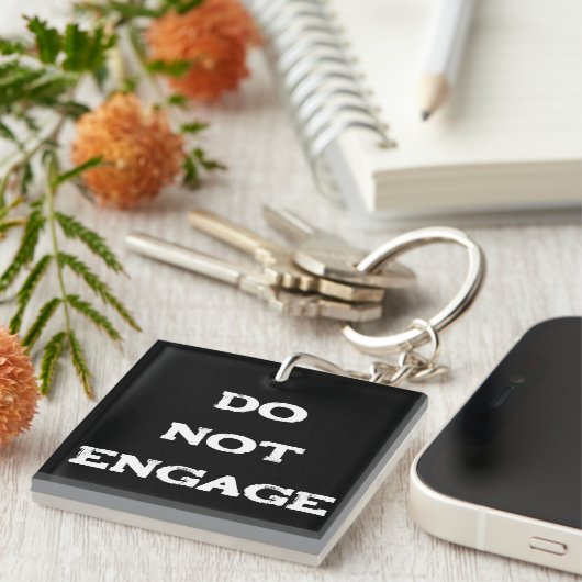 Porte-clés Ne pas engager (Devant Droit)