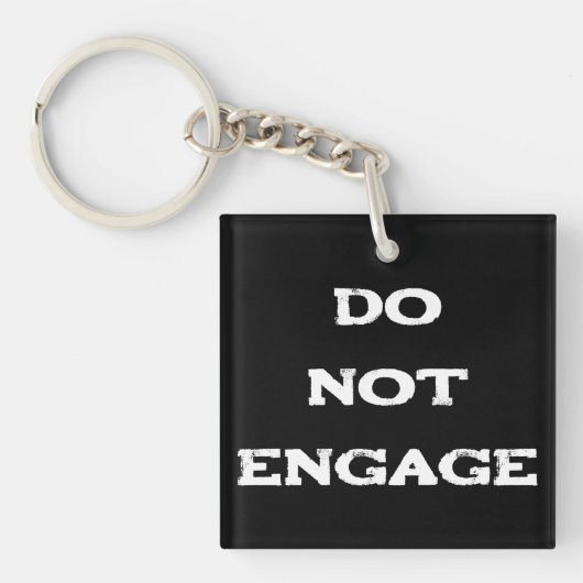 Porte-clés Ne pas engager (Devant)