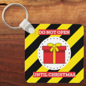 Porte-clés Ne pas ouvrir avant Noël (Recto)
