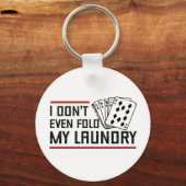Porte-clés Ne Plier même pas Lave-linge Funny Cartes Poker Jo (Recto)