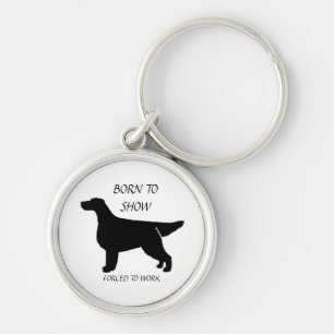Porte-clés NÉ POUR AFFICHER GORDON SETTER Porte - clé