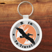 Porte-clés Né pour Voyage porte - clé (Recto)