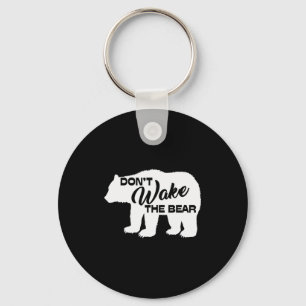 Porte-clés Ne réveillez pas l'ours silhouette graphique d'our
