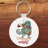 Porte-clés Ne sois pas un Jerk Drôle T Rex Citrouille Puns d' (Recto)