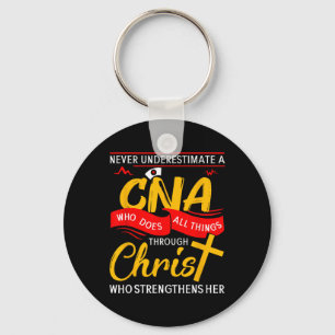 Porte-clés Ne Sous-Estimez Jamais Un Cna Qui Fait Toutes Les