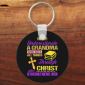 Porte-clés Ne Sous-Estimez Jamais Un Grand-Père Avec Un RV Ja (Recto)