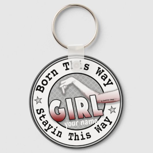 Porte-clés Né Une Fille (Recto)